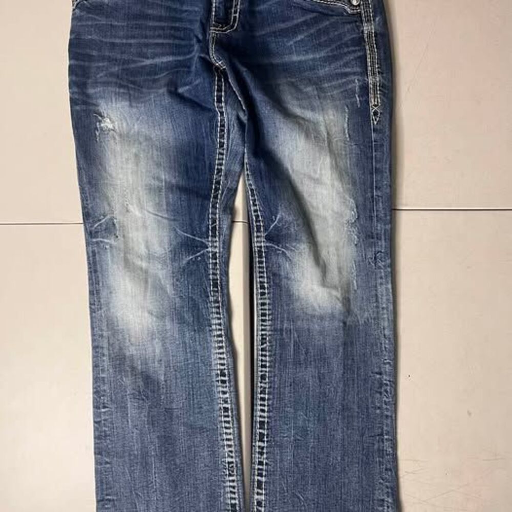 Rock Revival Straight Leg Jeans Size 36